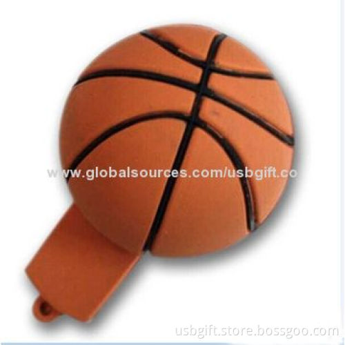Sports USB Flash Drive, PVC Material, 4GB
